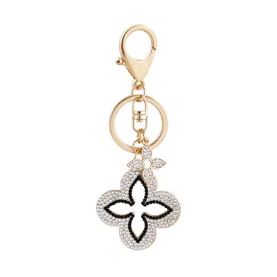 China Exquisite Party Gift Fashion Opal Four Leaf Clover Key Chain Fashion Pendant Bag Ornaments Pendant Key Chain for sale