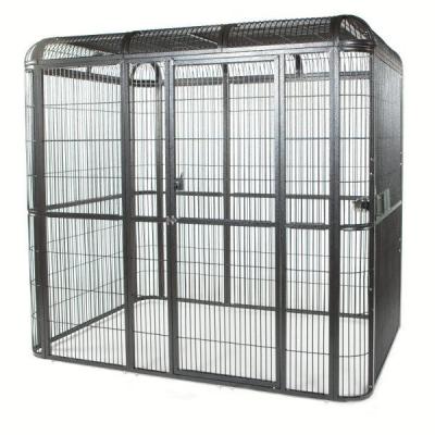 China outdoor welded mesh parrot/birds aviary house black powder coated big aviary cage for sale Te koop