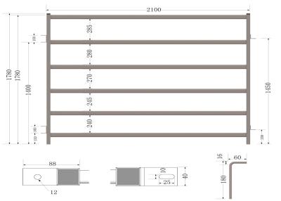 China Durable cattle panel, cattle gates, oval rail yard equipment 1.2-2.5mm thickness for sale