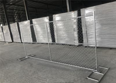 China 6'x9.5' Mesh Opening 60mm x 60mm x 2.5mm chain mesh Tube 1.625inch/41.20mm temporary chain link fence for sale