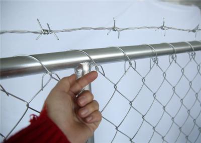 China 8'x10' OD42mm Construction Fence Panels Chain Link Mesh Fencing Panels 2430mm x 2950mm Mesh 63mm x 63mm Diameter 2.7mm for sale