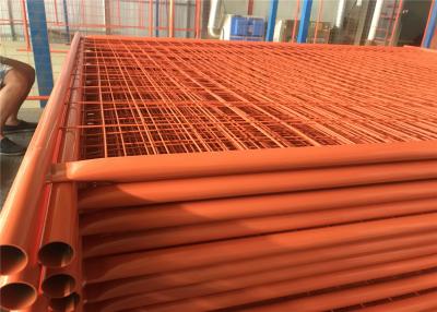 China Temporary Construction Fencing Panels OD 32mm wall thick 1.8mm Max Construction Fence 50mm*150mm en venta