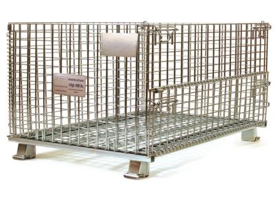 China Collapsible wire mesh containers Te koop