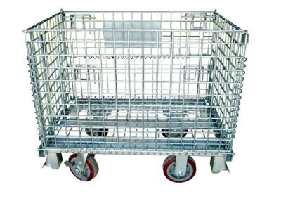 China Warehouse Storage Collapsible Hanging- type Wire Mesh Container Te koop