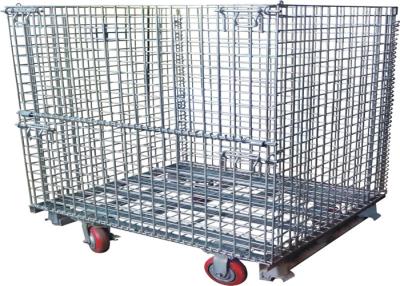 China Steel Foldable Wire Pallet; Wire Container; Wire cage; Warehouse cage Te koop