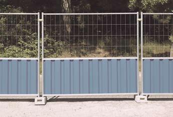 China M825 Cityfence + M400 mesh heras Steel Temporary Hoarding for sale