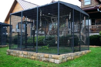 China welded mesh bird aviary Te koop