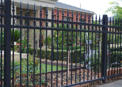 China security spear top steel fence, garden wrought iron fencing for sale