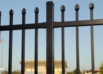 China Flat Top Garrison Security Fencing panels, steel tubular fencing panels 2.1mx2.4m for sale