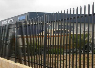 Cina Black powder Coated Steel Fence For Sale 2100mm x 2400mm Panels Size Supply To Australia Market in vendita