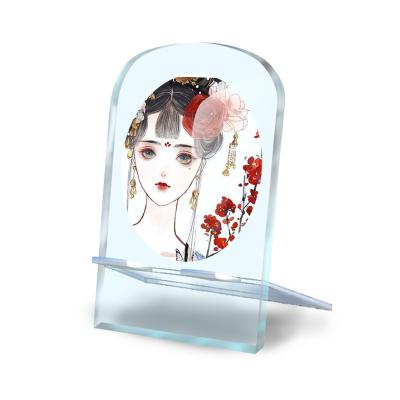 China China stand anime phone acrylic standee logo custom clear printing commemorative advertising gifts wholesale favor price for sale