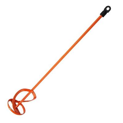 China Orange Color Plated Hanger Industrial Paint Mixing Hand Paint Mixer Tools 80x500x8mm Rubber Rod Hex Powder Paint Mixers for sale