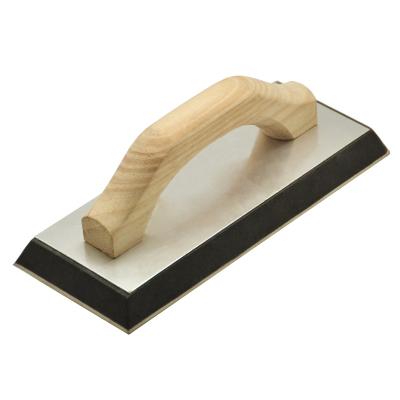 China SQ Wooden Handle Masonry Float With Aluminum Plate Rubber And EVA Foam for sale