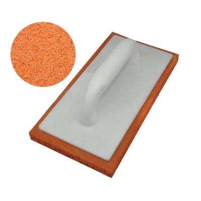 China Plastic Handle SQUARE High Density Orange Color Masonry Float Sponge Plastering Trowel for sale