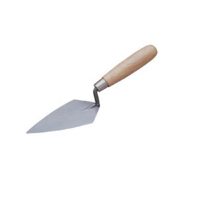 China Construction Used Plus Size Available Wood Handle With Metal End Rivet Cement Masonry Trowel for sale