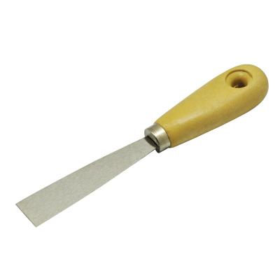 China Construction Tools Painting Tools Paint Scraper Carbon Steel Blade Handle Wood Scraper Putty Knife for sale