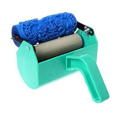 China Pattern Texture POLISHING Soft Rubber Paint Roller With Decorate Machine For Wall for sale