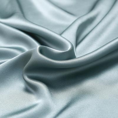 China 16mm 19mm 22mm Manufacturing Organic Suppliers Grade 6A 100% Pure Plain Organic Satin Silk Fabric for sale