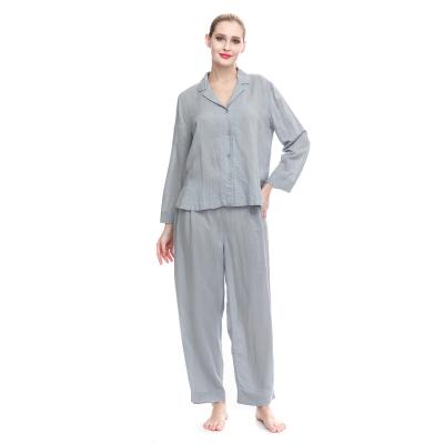 China Hot Selling Breathable Plain Women Sleepwear Canvas Pajamas for sale