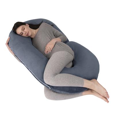 China Manufacturer Wholesale Pregnant Pillow Folded Full Body C Shape Pregnancy Maternity Pillow for sale