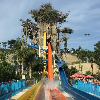 China Water park water slide design aqua park swimming pool slides water park equipment_Haisan for sale