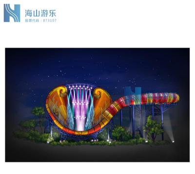 China Water Park Fiberglass Water Slides Design For Water Slide In Aqua Park for sale