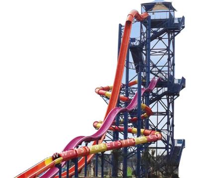 China 2020 new design water park equipment price and used fiberglass water slide for sale for sale