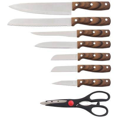 China Cheap Disposable Eternal Star Blade SS OEM PP Handle Promotion Knife Set Salad Knife Set for sale