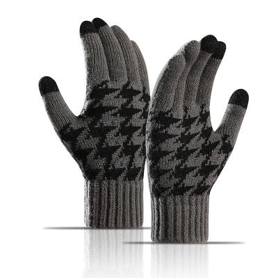 China Other Wholesale Cheap Women Touch Gloves Winter Warm Jacquard ScreenKnit Thermal Gloves for sale