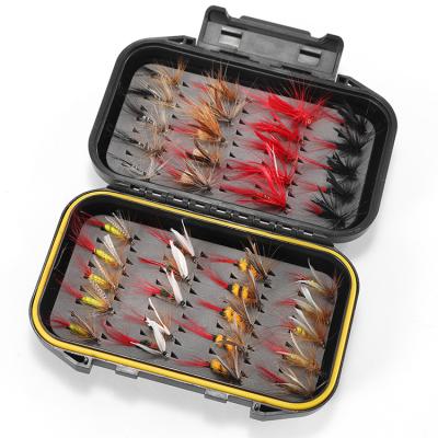 China Outdoor Hot Sale 40-120pcs Fly Fishing Activity Trout Fishing Artificial Fly Bait Insect Lure Fishing Lure Set for sale