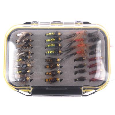 China Whole 64PCS/Set Outdoor Fishing Activity Lure Bait Fly Hook Fishing Lure Set for sale