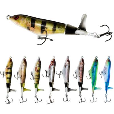 China 15.3g 110mm Fish Thruster Lie Plopper Plastic Hard Bait Soft Tail Fishing Lures for sale