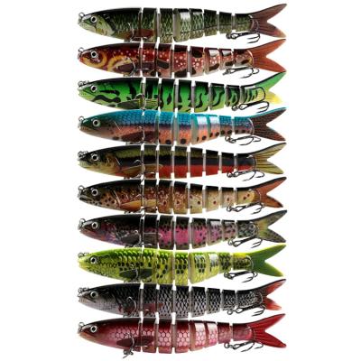 China ABS 20g 13.5cm Fishing Tackle Factory Swimbait Hard Lures Multi Jointed Baits for sale