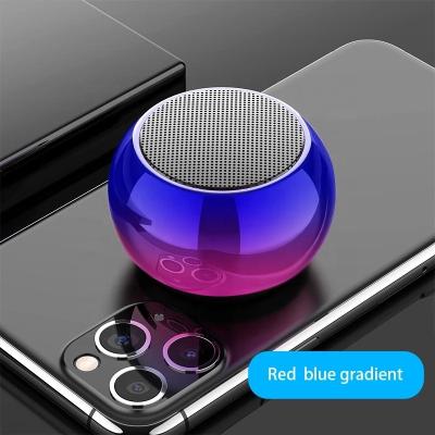 China Two Horns With M3 3D Mini Electroplating Round Steel Cannon BT5.0 Core Technology Portable Loudspeaker M3 3D Mini Electroplating Round Steel Cannon Wireless High Fidelity Wireless Coaxial Radio for sale