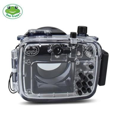 China PC Seafrogs RX100IV Dive Camera Housing 40M Waterproof Case Housing For Sony RX100 IV DSLR Camera for sale