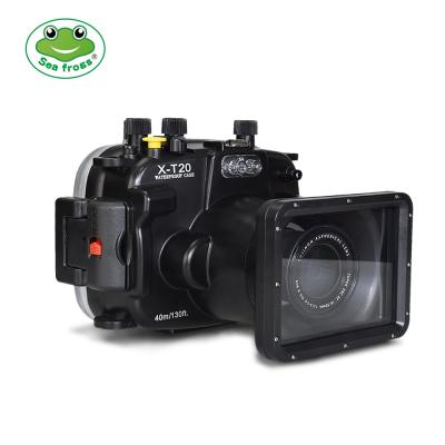 China Seafrogs 40M Bag Case Underwater Dual Ports Fiber Optic Camera Diving Housing for Fujifilm X-T20 (16-50mm) for sale