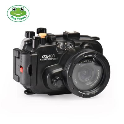 China Wholesale Seafrogs 40m/130ft Waterproof Shockproof Dustproof Waterproof Camera Housing Protective Camera Case For Sony A6400 16-50mm for sale