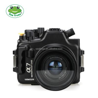 China Newest Seafrogs Aluminum Underwater Camera Housing 100m/325ft Diving Aluminum Case For Sony A7 for sale