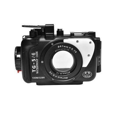 China Aluminum Alloy Seafrogs Aluminum Camera Accessories High Waterproof Camera Case For Olympus TG5/6 Camera Photography for sale