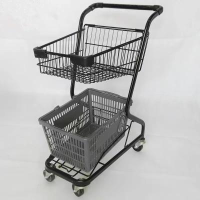 China Japanese Style Durable Customizable Supermarket HT Trolley Shopping Trolley For Carrying Cart for sale