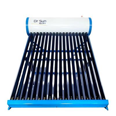 China Non-pressurized hotel 100L 200L 300L solar water heater system for home or commercial solar water heater for sale