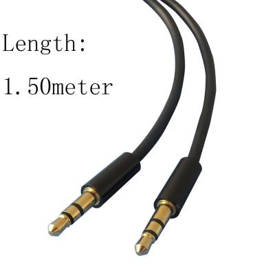 China 1.50meter 3.5mm car audio cable male to aux cable. masculine of 3 poles. for sale