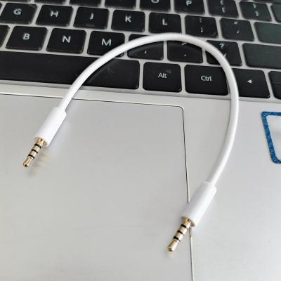 China 2.5mm speaker male to AUX cable. 2.5mm Male 4 Pole Earphone Audio 20cm for sale