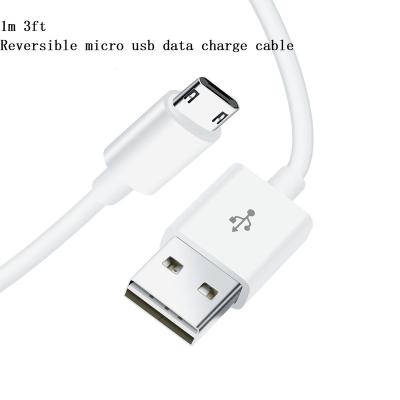 China MP3 / MP4 Player 1meter 3ft Reversible Dual USB Cable Micro Sided Charging For Android Phones And Tablets for sale