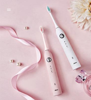 China USA Dupont Adult Travel Sonic Oral Care Soft Bristles Wireless Charging Rechargeable Electric Toothbrush for sale