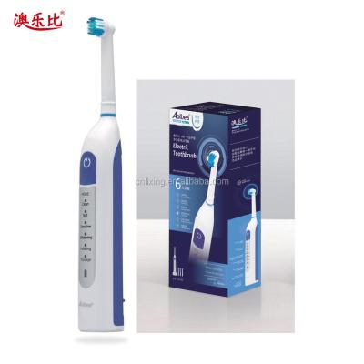 China Clean /sensitive/soft/whitening/polishing/massage adult electric toothbrush ALB-910-6 with rechargeable and spare battery toothbrush head for sale