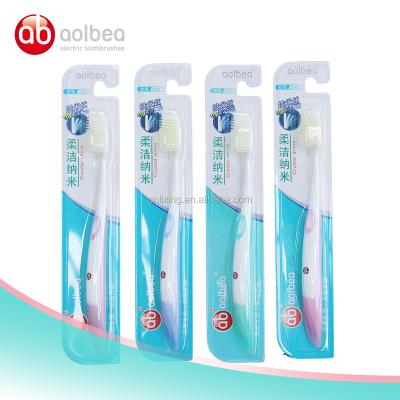 China ALB-4016 disposable white nano tpu toothbrush soft bristle toothbrush for sale