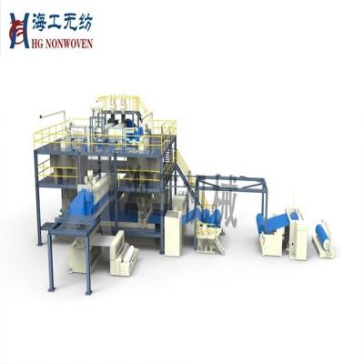 China Factory 3200mm High Speed ​​Nonwoven Fabric 380v Cutting Machine , Spunlace Sms Nonwoven Fabric Making Nonwoven Machinery for sale