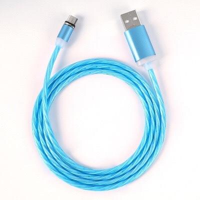 China Wholesale MP3/MP4 Player Colorful Flame Mobile USB Data Cable USB Data Cable Dynamic Fast Charging WeChat Shujux for sale