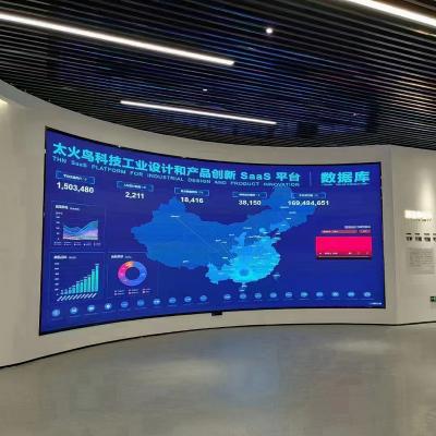 China Small Pixel Pitch HD Exhibition Hall Modern Flexible Led Display Indoor Outdoor Immersive 3D Effect Experience for sale